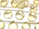 Chestnut Shape, Faceted Briolette, Other Quartz Gemstone Beads