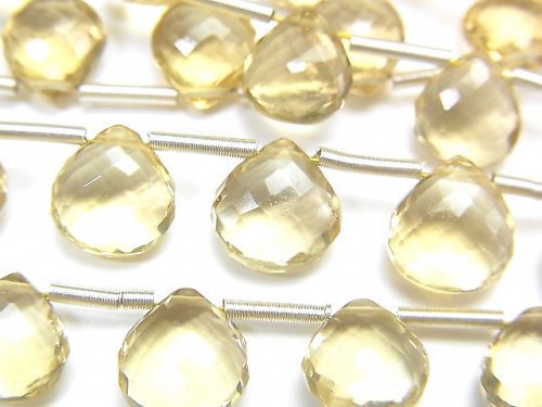 Chestnut Shape, Faceted Briolette, Other Quartz Gemstone Beads