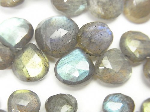 Chestnut Shape, Faceted Briolette, Labradorite Gemstone Beads