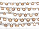 [Video]Natural Zircon AA++ Chestnut Faceted Briolette Brown 1strand beads (aprx.7inch/18cm)