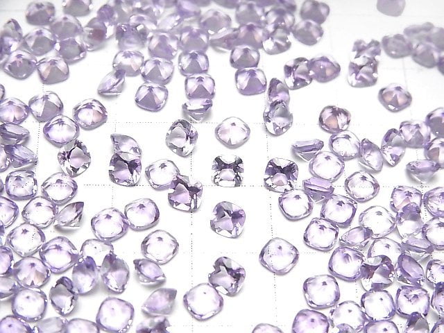 [Video]High Quality Amethyst AAA Loose stone Square Faceted 4x4mm 10pcs