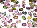 [Video]High Quality Multicolor Tourmaline AAA Loose stone Oval Faceted 6x4mm 5pcs