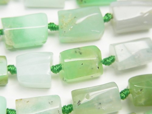 Chrysoprase, Nugget, Tube Gemstone Beads