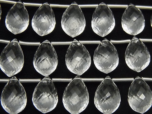 [Video]MicroCut High Quality Crystal AAA Marquise Rice Faceted Briolette half or 1strand (8pcs )