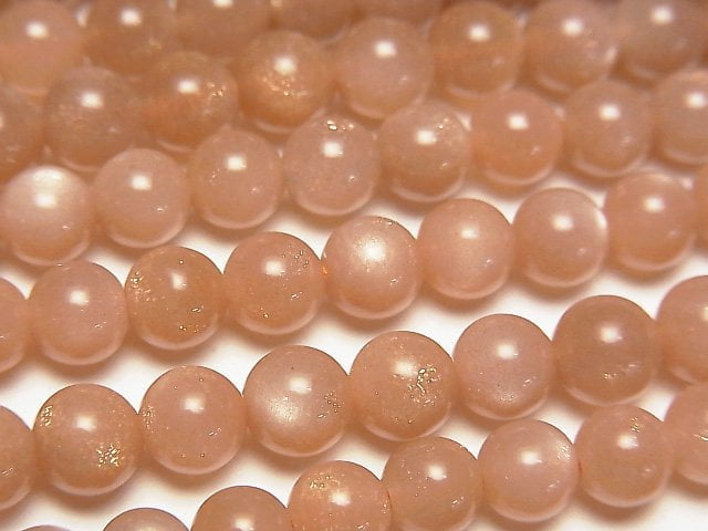 [Video] Orange Moonstone AAA Round 6mm half or 1strand beads (aprx.15inch / 37cm)