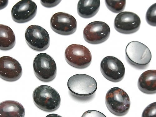 Bloodstone, Cabochon Gemstone Beads