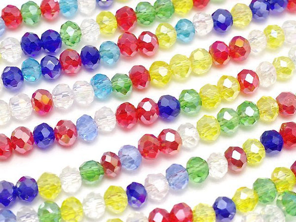 Glass Beads, Roundel Gemstone Beads