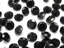 [Video] High Quality Black Spinel AAA Undrilled Round Faceted 6x6mm 5pcs