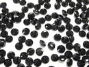 [Video] High Quality Black Spinel AAA Undrilled Round Faceted 6x6mm 5pcs