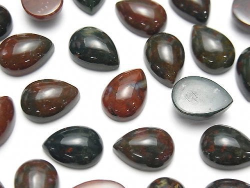 Bloodstone, Cabochon Gemstone Beads