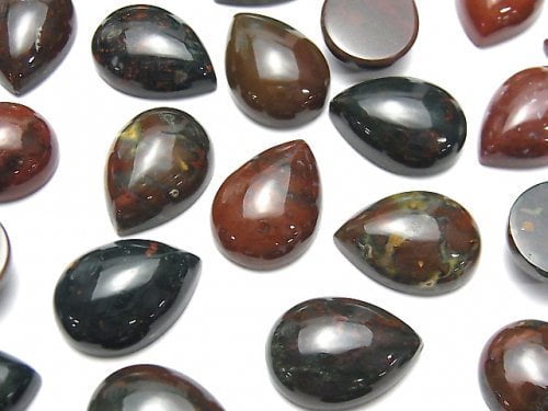 Bloodstone, Cabochon Gemstone Beads