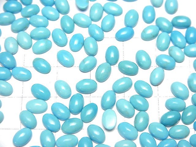 [Video] Arizona Kingman Turquoise AAA- Oval Cabochon 6x4mm 5pcs