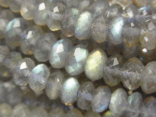 Labradorite, Roundel Gemstone Beads