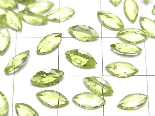 [Video]High Quality Peridot AAA Loose stone Marquise Faceted 8x4mm 5pcs