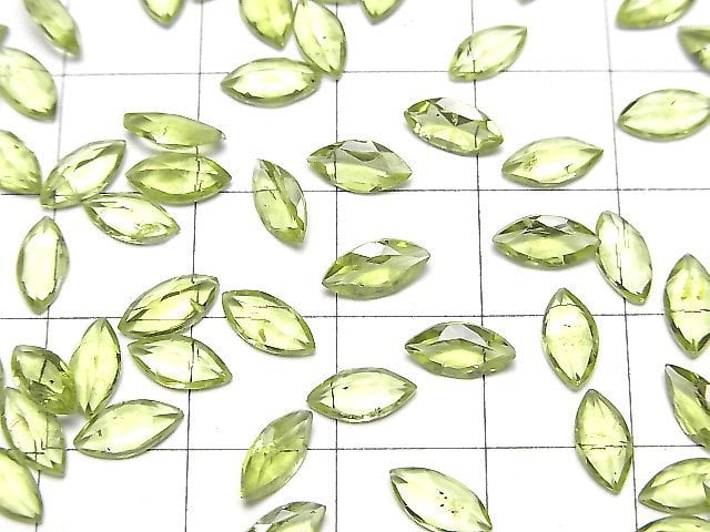 [Video]High Quality Peridot AAA Loose stone Marquise Faceted 8x4mm 5pcs