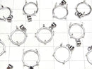 [Video] Silver925 Pendant Frame Round 12mm Rhodium Plated 1pc