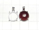 [Video]Silver925 Pendant Frame Round 12mm Rhodium Plated 1pc
