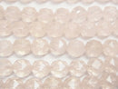 [Video] High Quality! Rose Quartz AA++ Star Faceted Round 10mm 1/4 or 1strand beads (aprx.15inch / 38cm)