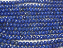 MicroCut High Quality Lapislazuli AAA Faceted Button Rondelle  1/4 or 1strand beads (aprx.15inch/38cm)