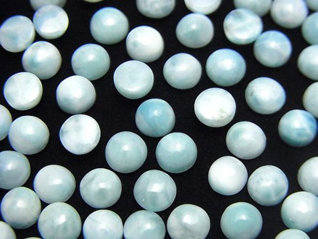 Cabochon, Larimar Gemstone Beads