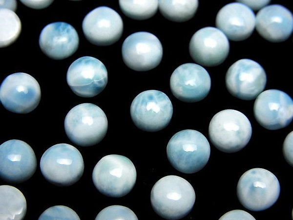 Cabochon, Larimar Gemstone Beads