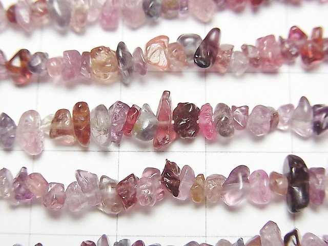 [Video] Multicolor Spinel Chips (Small Nugget) 1strand beads (aprx.33inch / 82cm)