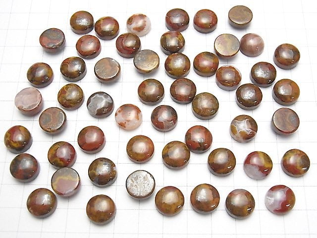 [Video] Morocco Sean Agate Round Cabochon 12x12mm 2pcs