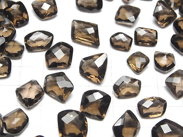 [Video]High Quality Smoky Quartz AAA Loose stone fancy shape Faceted 5pcs