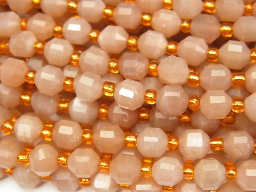 Moonstone, Point, Tube Gemstone Beads
