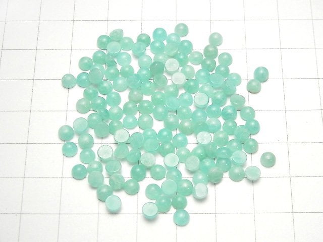 [Video] Amazonite AAA- Round Cabochon 4x4mm 10pcs