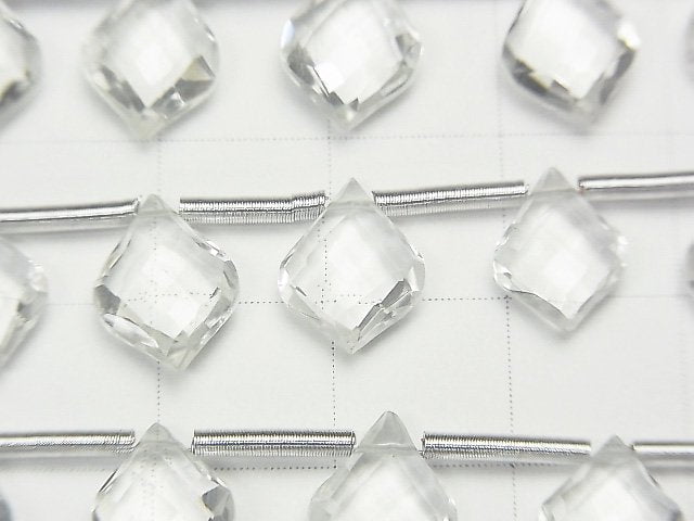 [Video] High Quality Crystal AAA Deformation Faceted Pear Shape 10x7mm 1strand (9pcs)