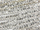 [Video] High Quality! Hematite Faceted Button Rondelle 3x3x2mm Silver Coated 1-Strand Beads (approx. 15 inches/37 cm)