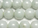 Pastel green! Burmese Jadeite AA++ Round 14mm 1/4 or 1strand beads (aprx.15inch/37cm)