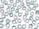 [Video] High Quality Sky Blue Topaz AAA- Bezel Setting Round Cut 8x8mm Silver925 5pcs