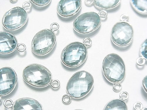 Bezel Setting, Oval, Topaz Gemstone Beads