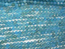 [Video]High Quality! Blue Apatite AA++ Faceted Round 2mm 1strand beads (aprx.15inch/37cm)