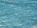 [Video]High Quality! Blue Apatite AA++ Faceted Round 2mm 1strand beads (aprx.15inch/37cm)