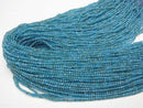 [Video]High Quality! Blue Apatite AA++ Faceted Round 2mm 1strand beads (aprx.15inch/37cm)
