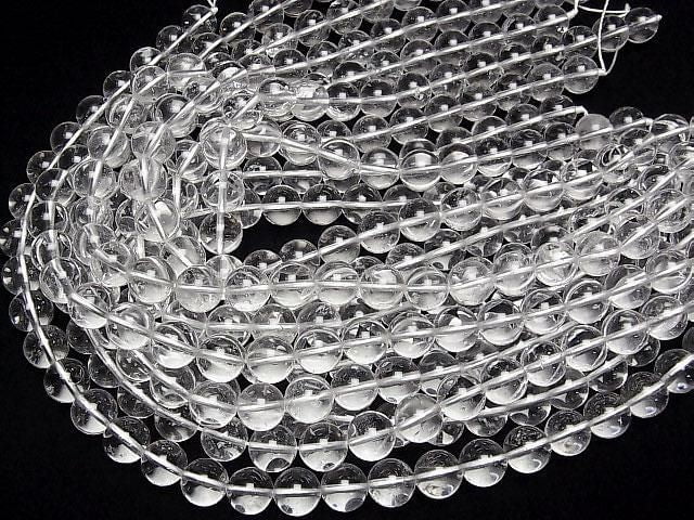 [Video] Himalayan Ice Quartz AAA - Round 12mm half or 1-strand beads (approx. 15inch/38cm)