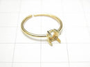 [Video] Silver925 Ring Frame (Prong Setting) Round Faceted 4mm 18KGP Free Size 1pc