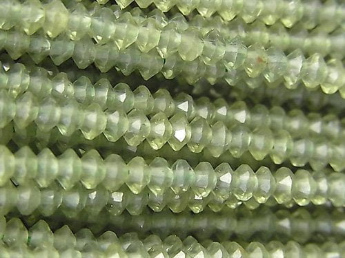 [Video]High Quality! Green Apatite AA++ Abacus Cut 3x3x1.5mm 1strand beads (aprx.14inch/35cm)