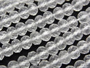 [Video]High Quality! Crystal AA++ Faceted Button Rondelle 6x6x4mm 1strand beads (aprx.15inch/36cm)