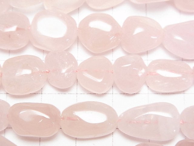 [Video] Rose Quartz AA++ Nugget 1strand beads (aprx.15inch / 38cm)