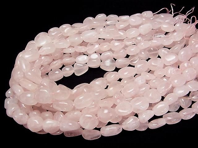 [Video] Rose Quartz AA++ Nugget 1-strand beads (approx. 15 inches/38 cm)
