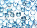 [Video] High Quality Swiss Blue Topaz AAA Loose Stone, Round Faceted, 5x5mm, 5pcs