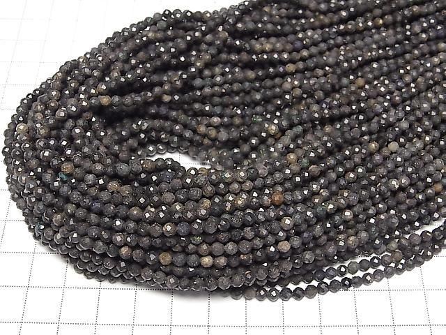 [Video] High Quality! Matrix Opal AA+ Faceted Round 3mm 1strand beads (approx. 15 inches/36 cm)
