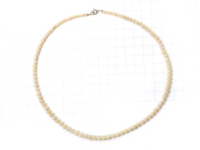 [Video] [One of a kind] High Quality Precious Opal AAAA Round 2.5-4.5mm Size Gradation Necklace NO.5