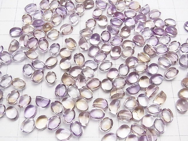 [Video] High Quality Ametrine AAA Oval Cabochon 8x6mm 3pcs