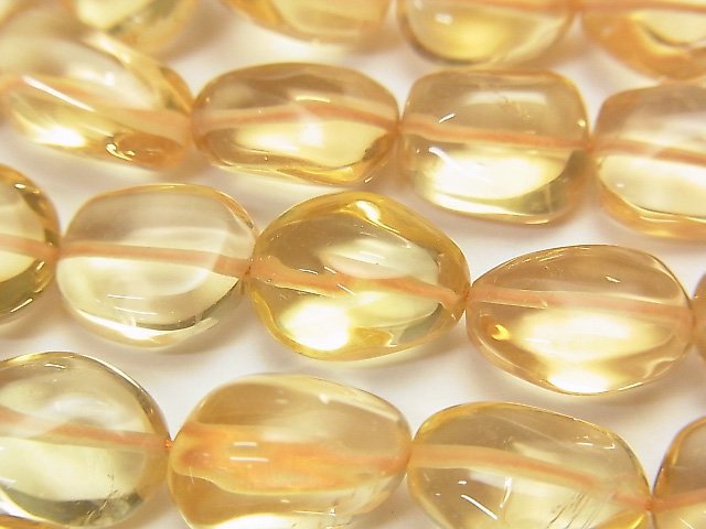 [Video] High Quality Citrine AA++ Nugget half or 1strand beads (aprx.15inch / 38cm)