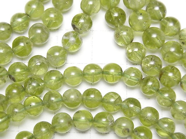 [Video] Peridot AA+ Round 6mm Bracelet